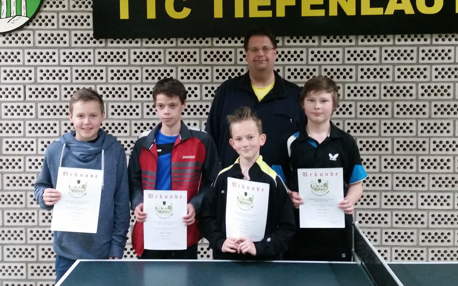 Negele Linus, Michael Mideck, Joel Fischer, Simon Voigt und TL