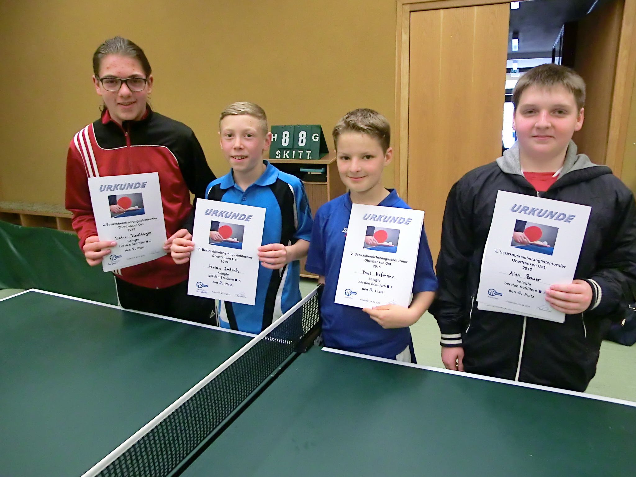 Stefan Disselberger, Fabian Dietrich, Paul Hofmann, Alex Bauer