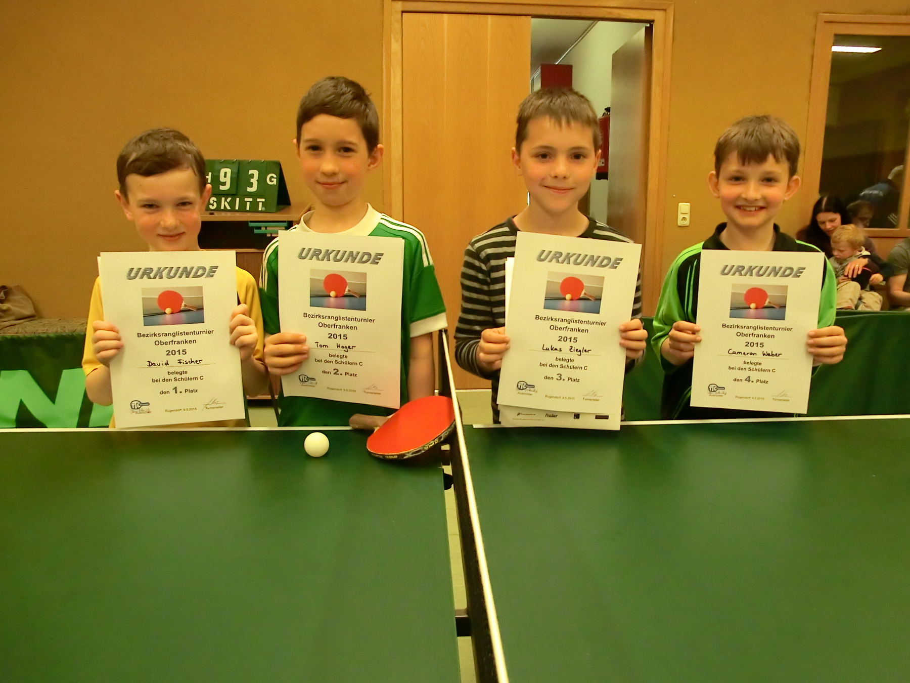 David Fischer, Tom Hoger, Lukas Ziegler, Cameron Weber